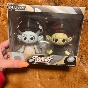 Kidrobot Trollify Halloween 🎃 Collectible Vinyl Figures - Black and Green